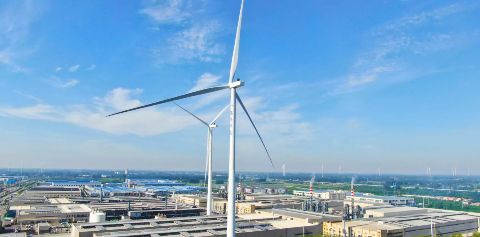 安徽72779太阳集团医疗用品有限公司自发自用风电项目成功并网发电